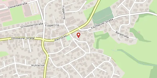 Karte der Umgebung von Birkenweg 1, 87733 Markt Rettenbach