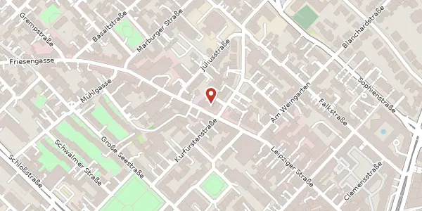 Karte der Umgebung von Leipziger Str. 62 a, 60487 Frankfurt