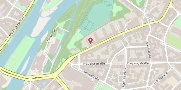 Karte der Umgebung von Innere Wiener Str. 5, 81667 München