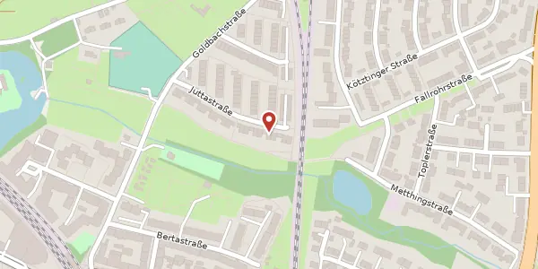 Karte der Umgebung von Juttastr. 30, 90480 Nürnberg