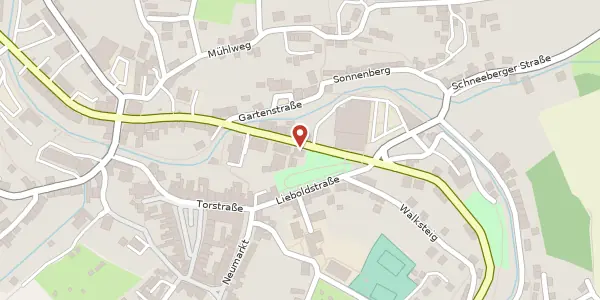Karte der Umgebung von Auerbacher Straße 36, 08107 Kirchberg