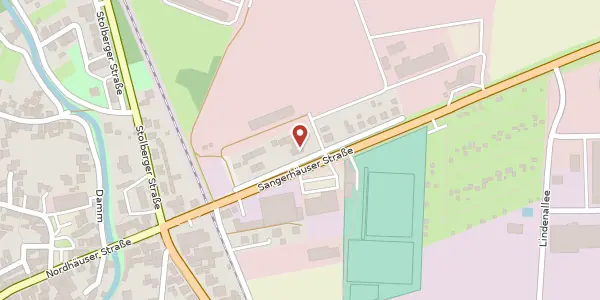 Karte der Umgebung von Sangerhäuser Str. 13, 06536 Berga