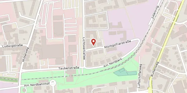 Karte der Umgebung von Montgolfierstraße 1, 38106 Braunschweig