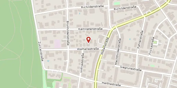 Karte der Umgebung von Walhallastr. 36, 80639 München