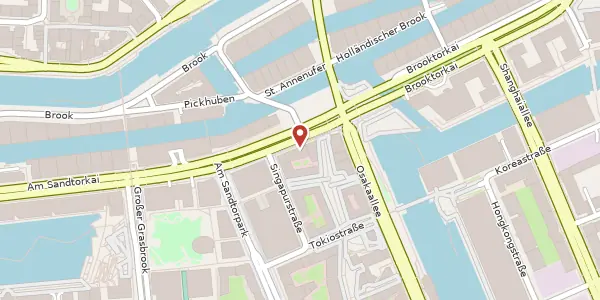 Karte der Umgebung von Am Sandtorkai 44, 20457 Hamburg