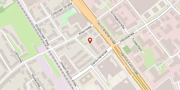 Karte der Umgebung von Paul-Clemen-Str. 1, 53113 Bonn