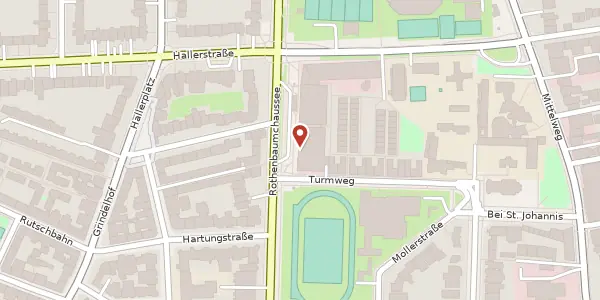 Karte der Umgebung von Rothenbaumchaussee 76-78, 20148 Hamburg
