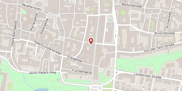 Karte der Umgebung von Maximilianstr. 16, 93047 Regensburg