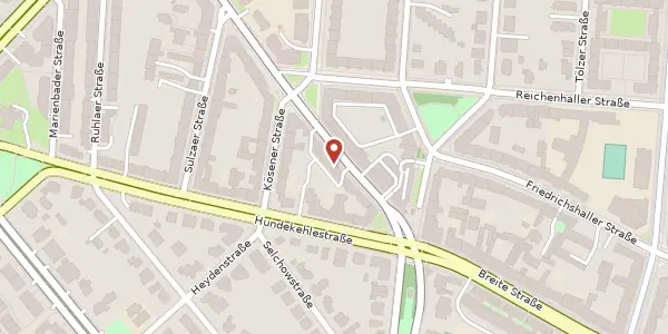 Karte der Umgebung von Berkaer Straße 42, 14199 Berlin