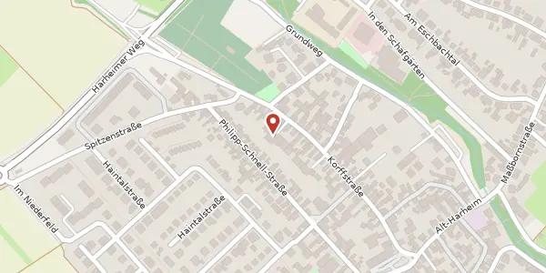 Karte der Umgebung von Korffstr. 42a, 60437 Frankfurt