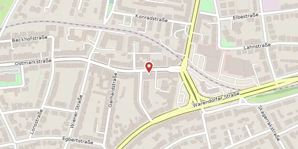 Karte der Umgebung von Ostmarkstr. 86, 48145 Münster