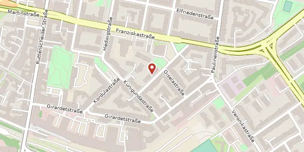 Karte der Umgebung von Gudulastr. 24, 45131 Essen