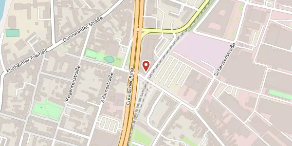 Karte der Umgebung von Markgrafenstr. 1, 51063 Köln