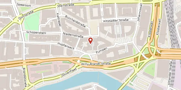 Karte der Umgebung von Fischertwiete 2, 20095 Hamburg