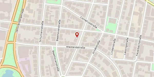 Karte der Umgebung von Mendelssohnstr. 55, 60325 Frankfurt