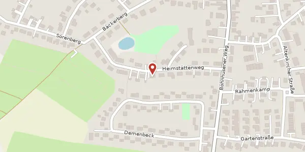 Karte der Umgebung von Heimstättenweg 29, 24220 Flintbek