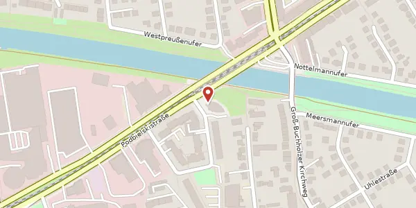 Karte der Umgebung von Podbielskistraße 344, 30655 Hannover