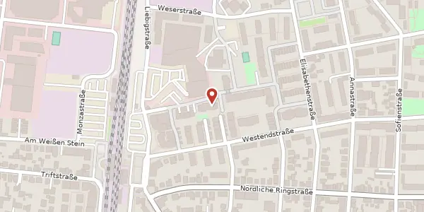 Karte der Umgebung von Westendstr. 20, 63225 Langen