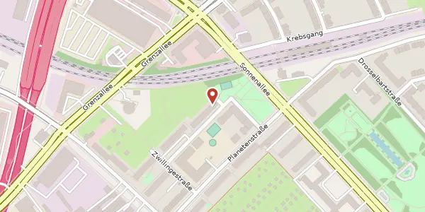 Karte der Umgebung von Delphinstraße 4, 12057 Berlin
