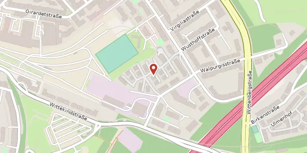 Karte der Umgebung von Roswithastr. 27, 45131 Essen