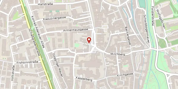 Karte der Umgebung von Ulrichsplatz 12, 86150 Augsburg