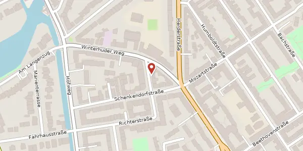 Karte der Umgebung von Hebbelstraße 14, 22085 Hamburg