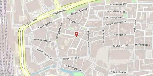 Karte der Umgebung von Walfischgasse 11, 89073 Ulm / Donau