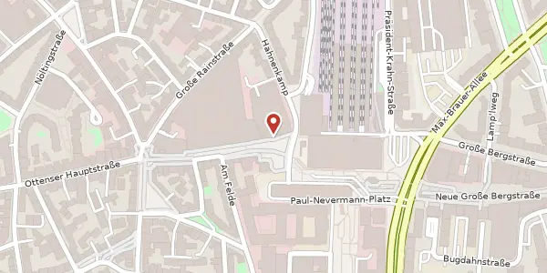 Karte der Umgebung von Ottenser Hauptstr. 2-6, 22765 Hamburg