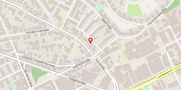 Karte der Umgebung von Herdweg 16, 70174 Stuttgart
