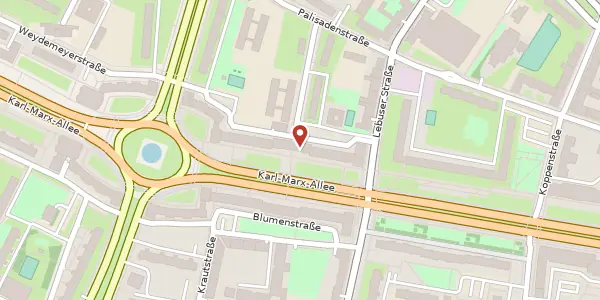 Karte der Umgebung von Karl-Marx-Allee 61, 10243 Berlin