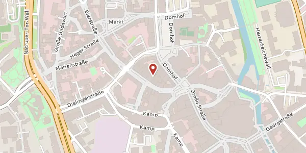 Karte der Umgebung von Krahnstr. 36-37, 49074 Osnabrück