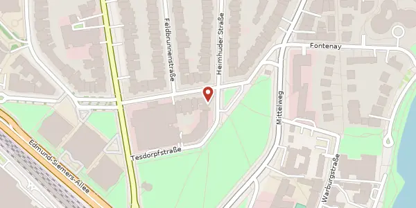 Karte der Umgebung von Heimhuder Straße 3, 20148 Hamburg
