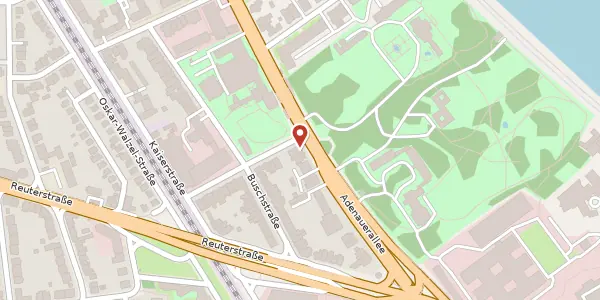 Karte der Umgebung von Adenauerallee 168, 53113 Bonn