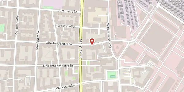 Karte der Umgebung von Oberländerstraße 3c, 81371 München