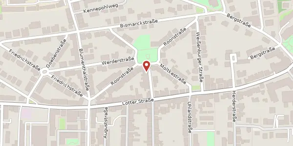 Karte der Umgebung von Voigts-Rhetz-Str. 1 b, 49076 Osnabrück