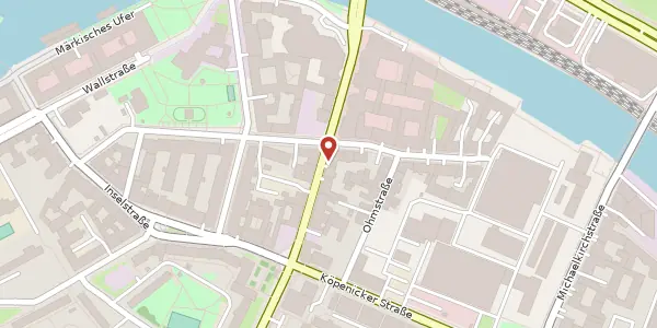 Karte der Umgebung von Brückenstraße 4, 10179 Berlin