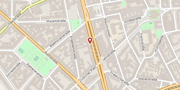 Karte der Umgebung von Hohenstaufenring 39-41, 50674 Köln