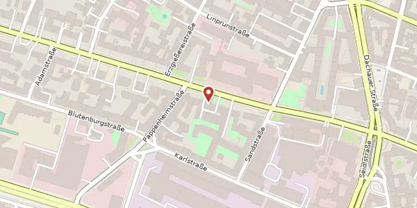 Karte der Umgebung von Nymphenburger Str. 25 / I, 80335 München