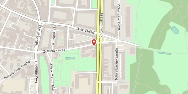Karte der Umgebung von Zollstockweg 1, 50969 Köln