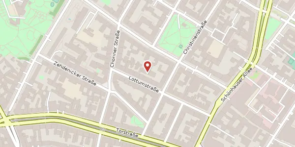 Karte der Umgebung von Lottumstraße 9B, 10119 Berlin