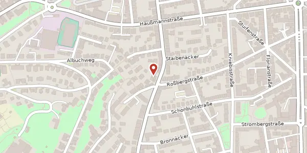 Karte der Umgebung von Schwarenbergstraße 88, 70188 Stuttgart