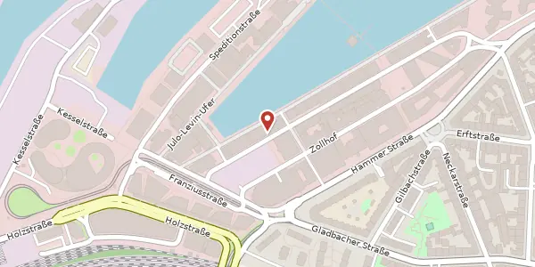 Karte der Umgebung von Kaistr. 6, 40221 Düsseldorf