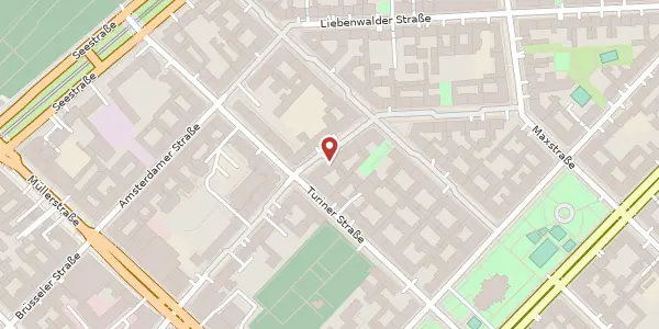 Karte der Umgebung von Utrechter Straße 26, 13347 Berlin