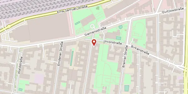 Karte der Umgebung von Oldenburger Straße 26, 10551 Berlin