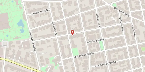 Karte der Umgebung von Friedrichstr. 39, 60323 Frankfurt
