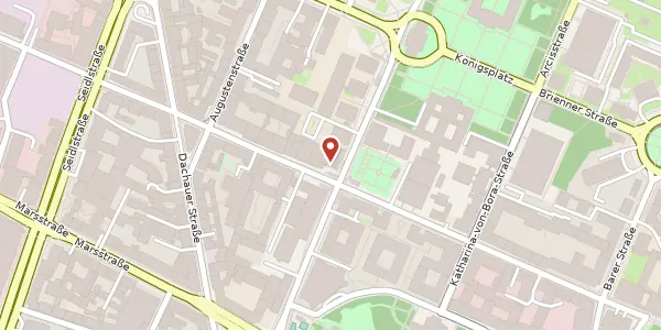 Karte der Umgebung von Luisenstr. 25, 80333 München