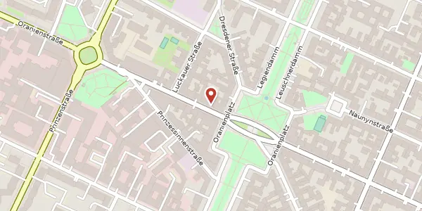 Karte der Umgebung von Oranienstraße 43, 10969 Berlin