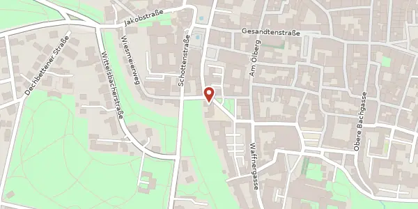 Karte der Umgebung von Ägidienplatz 7 a, 93047 Regensburg