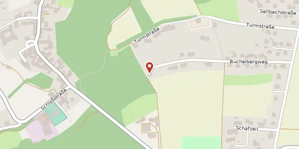 Karte der Umgebung von Büchelbergweg 29, 97528 Zimmerau