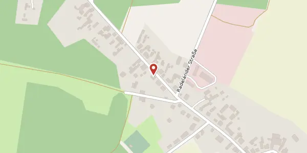Karte der Umgebung von Radeländer Straße 44, 15837 Baruth/Mark